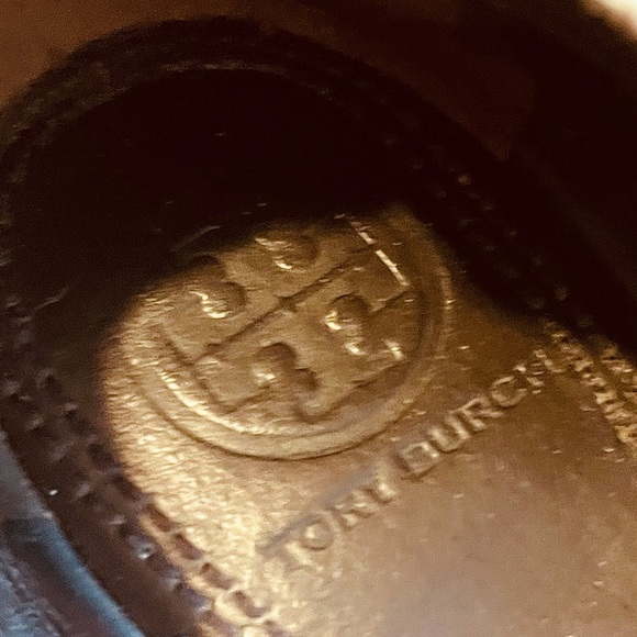 Tory Burch Python Embossed Leather Ballet Shoes 6M - Picture 3 of 7